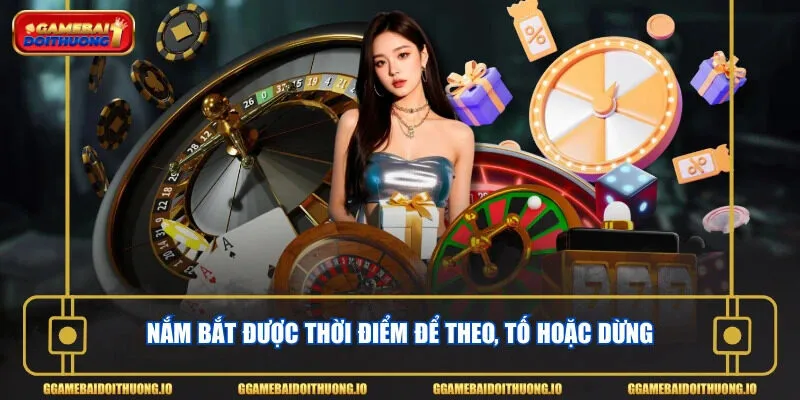 Nắm bắt được thời điểm để theo, tố hoặc dừng